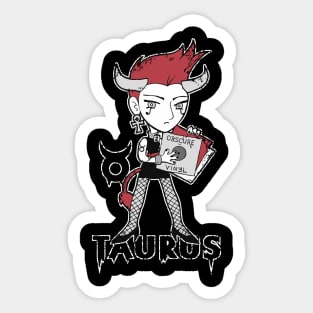 Creepy Cute Zodiac - Taurus 1.0 Sticker